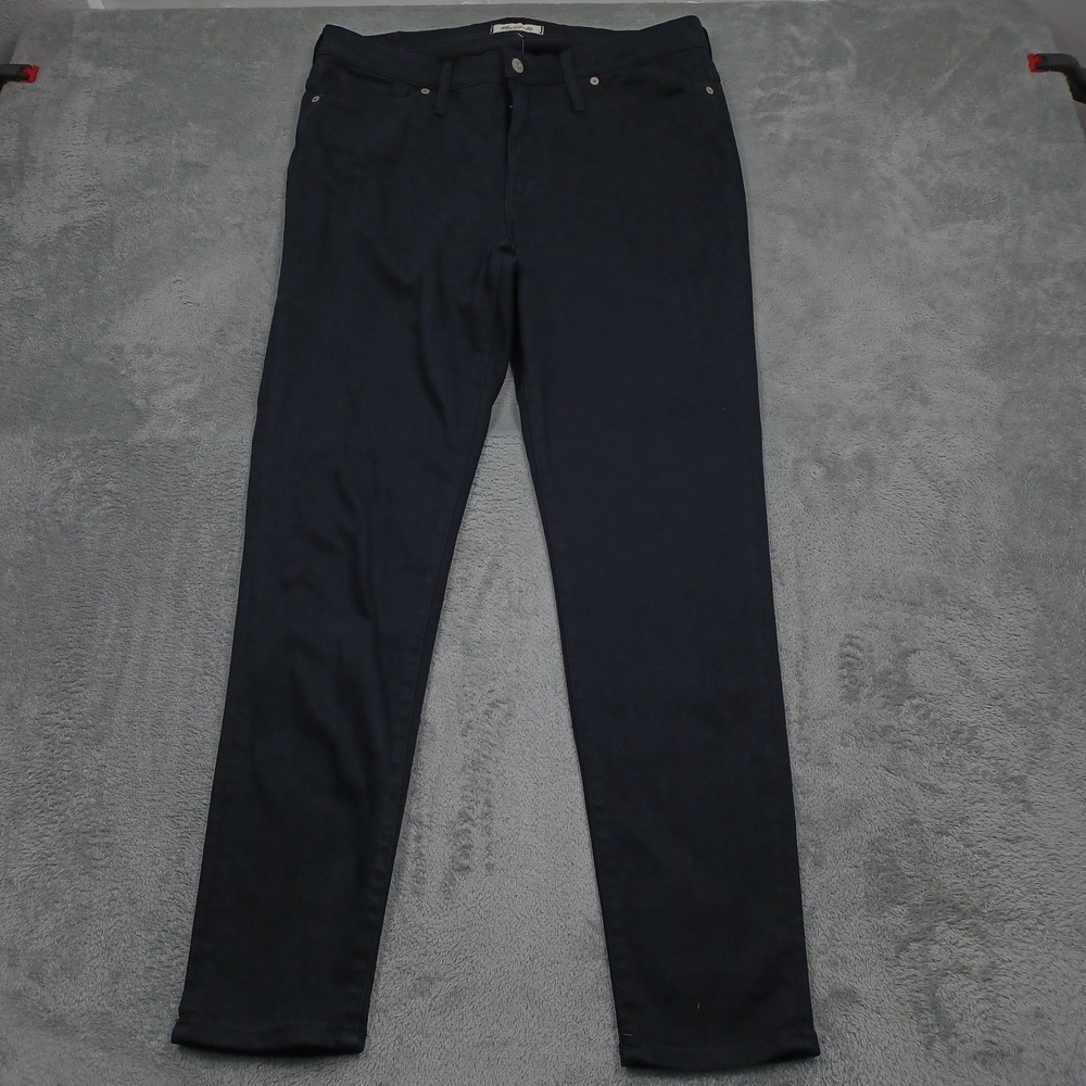 Madewell Jeans Womens 33 Tall Black Pockets Preppy Modern Casual Skinny NWT